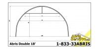 Abri d'auto 18' x 16'